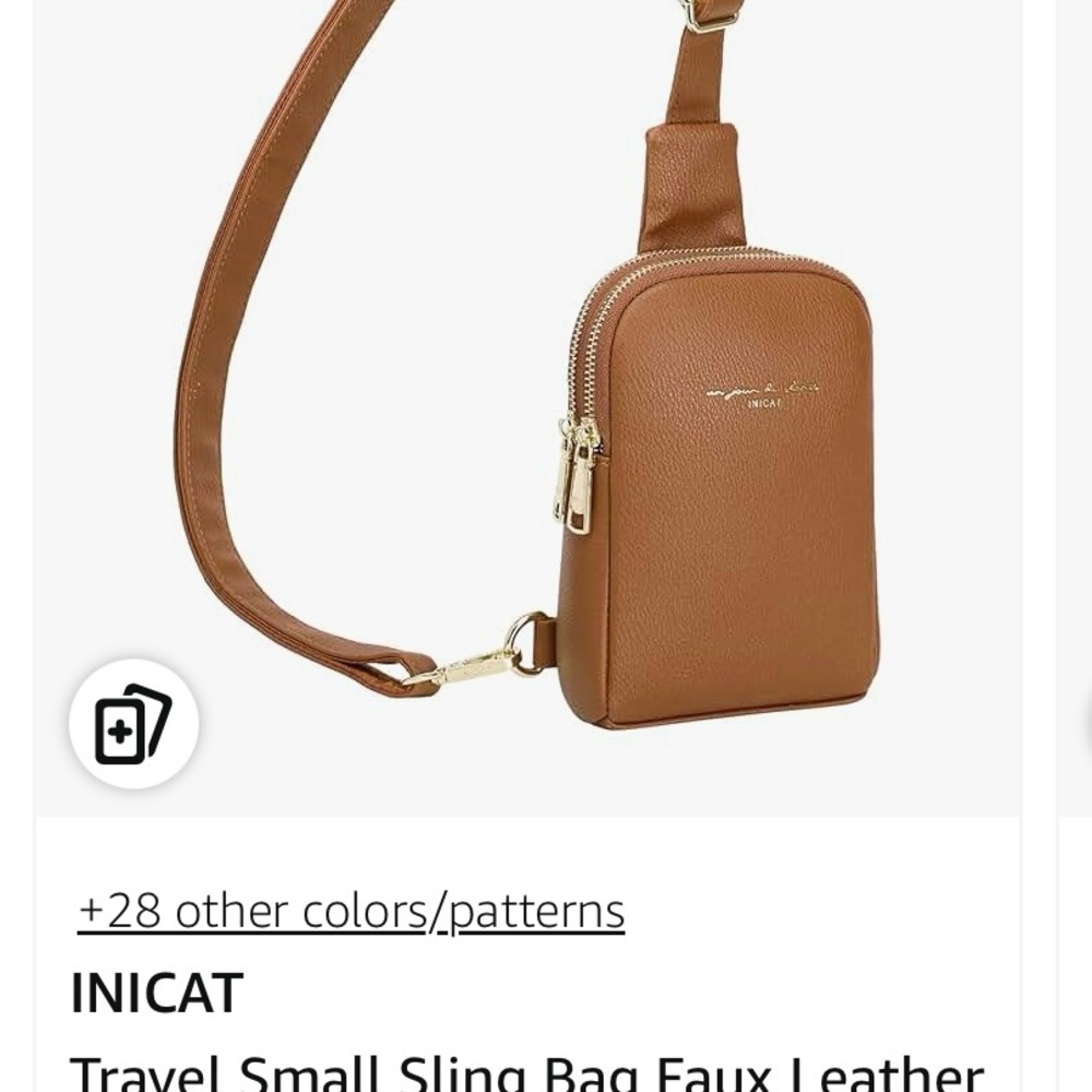 Nica Tan Faux Leather Belt Bag